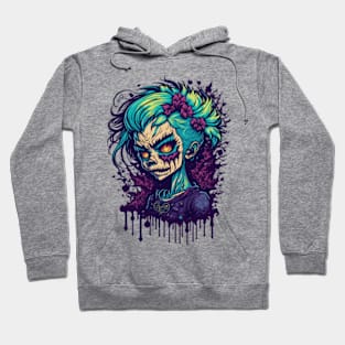 Sinister Elegance - Female Zombie Hoodie